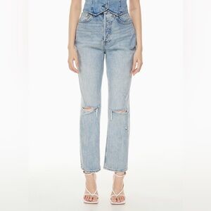 ARITZIA Denim Forum the Joni High Rise Loose 29l size 24 NEW